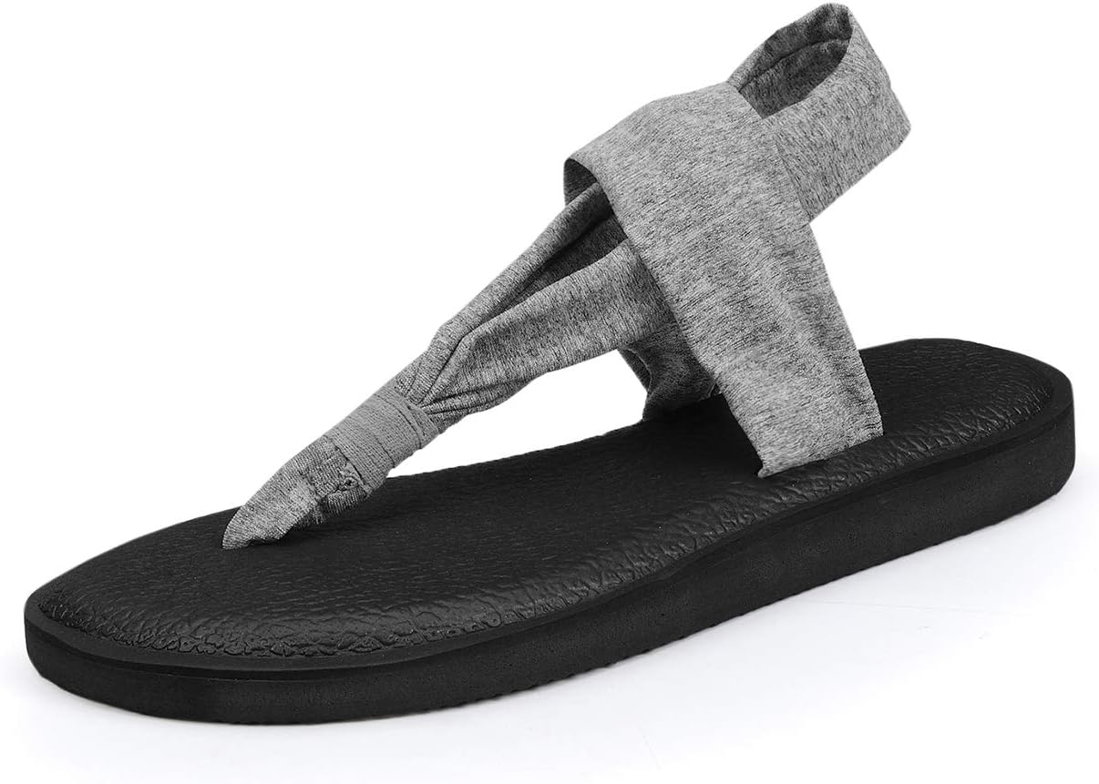 Women Yoga Sandals Sling Non-Slip Flat Thong Flip Flops