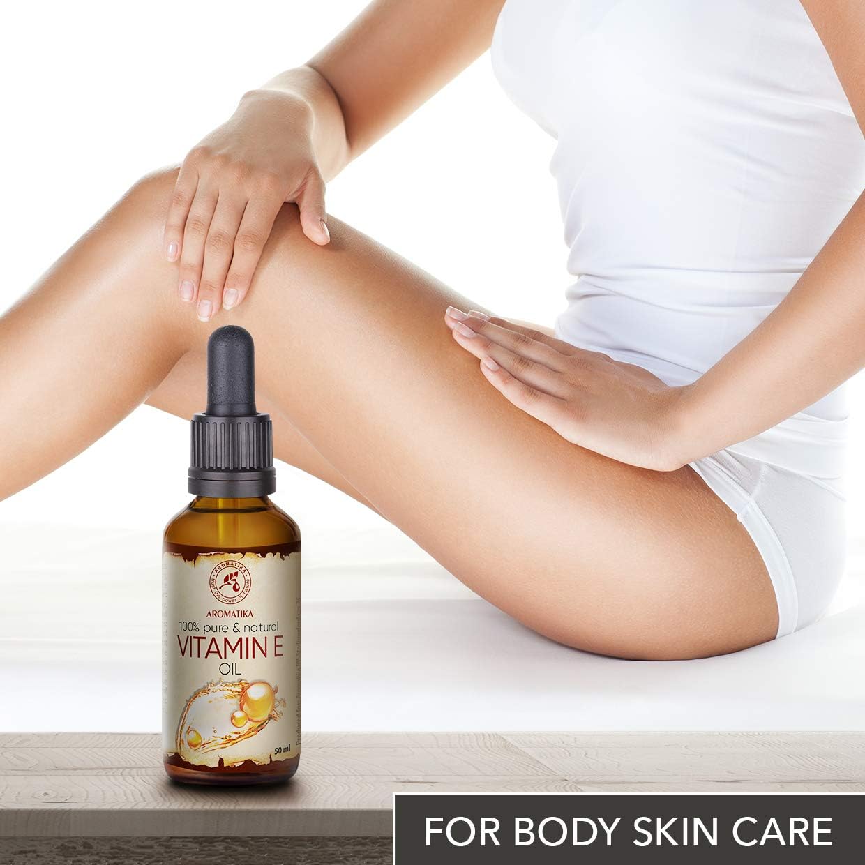 Vitamin OIL E 50ml, Tocopherol, Natural, Rich in Vitamin E, Anti Aging Oil against Wrinkles of all Kinds, Care for Face, Skin - Image 5