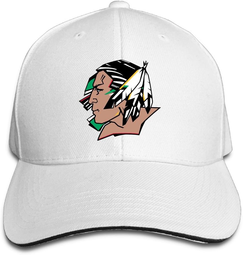 Hotgirl4 Adult UND Fighting Sioux Sandwich Bill Baseball Hat Black