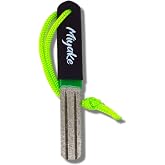 Miyake Fishing Hook Sharpener Hone Diamond File Portable Grinding Tool | Double Sided Diamond Grit 800/600, 4 inch, 1 Pack
