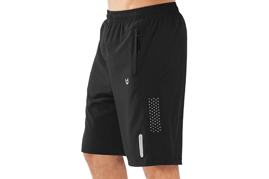 NORTHYARD Men's Athletic Running Shorts Gym Workout 7"/9"/5" Zipper Pockets | Quick Dry, Lightweight, Breathable, Unlined, Mo