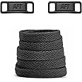 NDTEZUGT Shoelaces for Air Force 1, 27"-72" Length Replacement Laces with 1 Pair Shoe Lace Mental Tag Charms for AF1 Sneakers