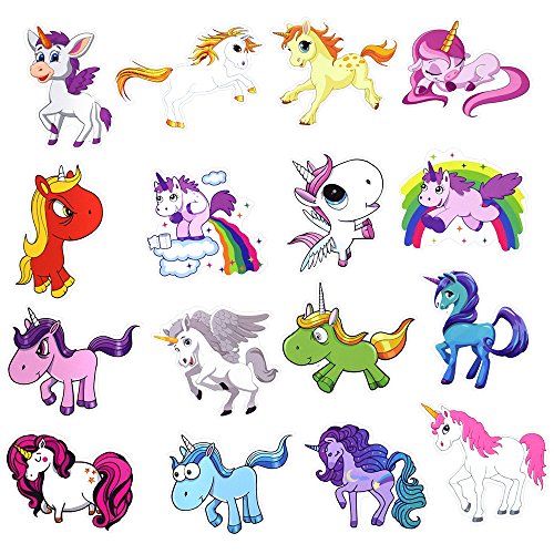 50 Pcs Unicorns Laptop Stickers, Car Bumper Stickers for Motorcycle Luggage Vinyl Graffiti Bomb Decal Skateboards Snowboard Awesome Travel Sticker Pack