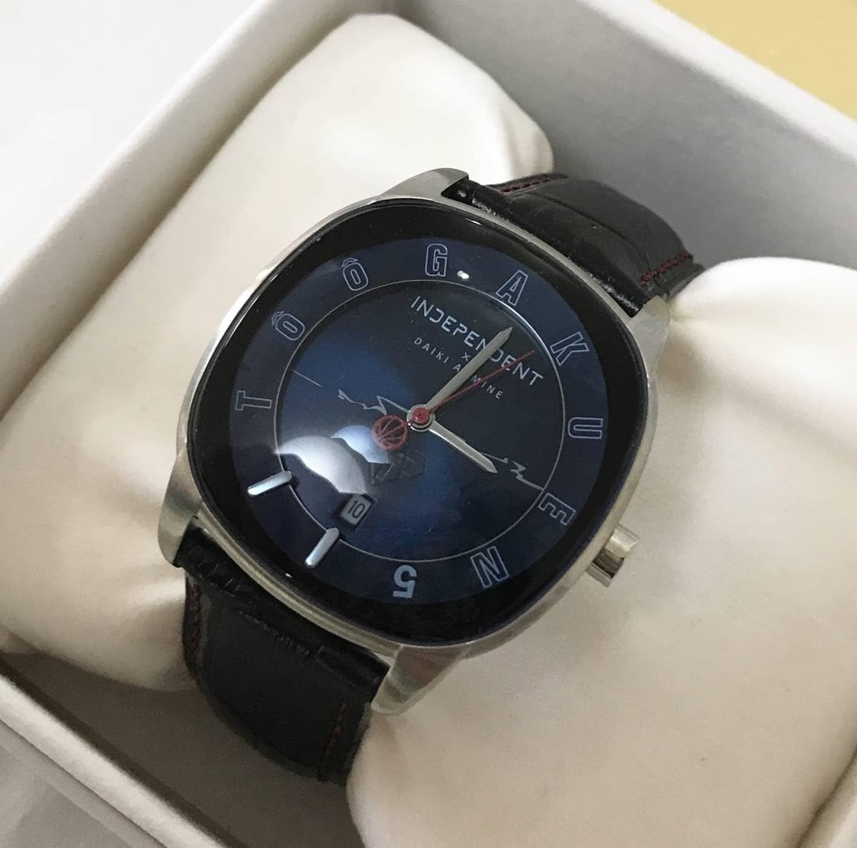 Amazon 黒子のバスケ 青峰大輝モデル 腕時計 オフィシャルコラボウォッチ 革ベルトタイプ Independent アイドル 芸能人グッズ 通販