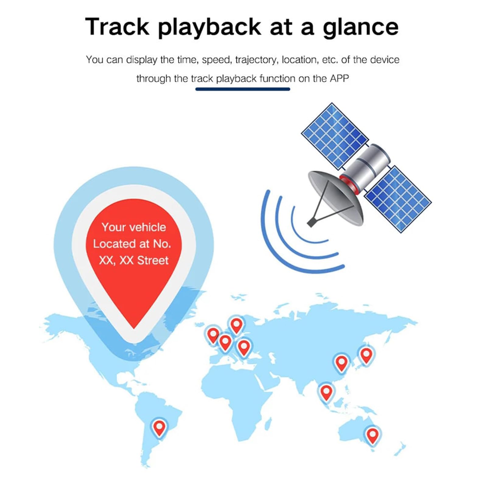Flashstar GPS Tracker Strong Magnetic Car Vehicle Tracking Anti-Lost, 2023 New Multi-Function GPS Mini Locator, Monitoring, Automatic Recording/Voice Activated Callback with App, for Vehicles (1)