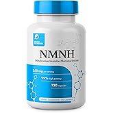Prime Powders NMNH: Dihydronicotinamide Mononucleotide (120 Capsules) NAD+ Support NR NAD Supplement