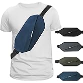 Fanny Pack for Men Women, Waterproof Waist Pack, Anti-Theft Sling Bag with Multiple Pockets, Crossbody Chest Bags for Travel, Gym, Hiking, Cycling