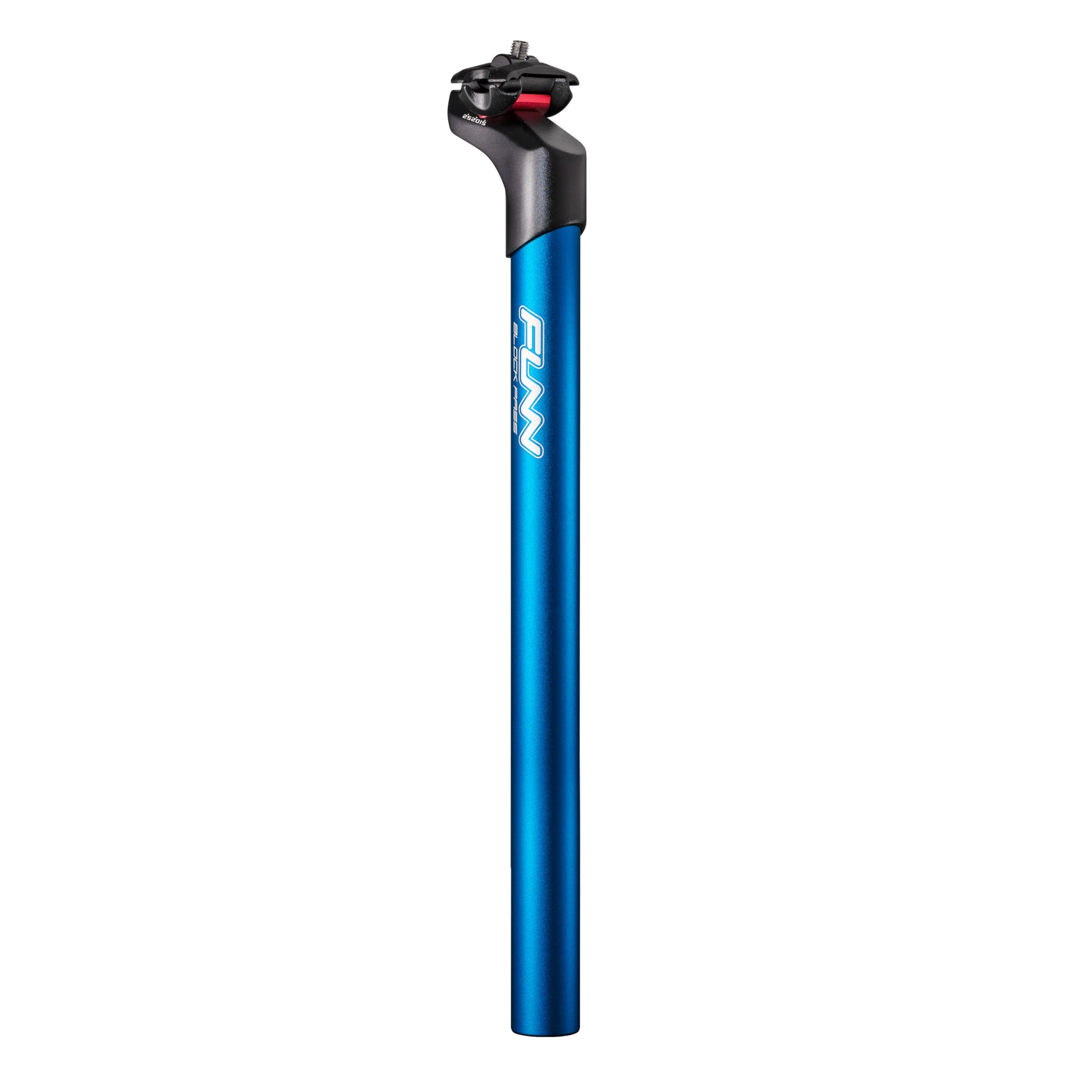 Funn Block Pass Offset Adjustable Bike Seat Post, Length 400mm, Diameter 30.9mm, Aluminum Alloy AL6061, 2D Forged (Blast Blue)
