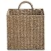 MyGift 12.5 Inch Rustic Woven Wall Hanging Storage Basket, Large Decorative Baskets, Magazine and Mail Organizer Basket