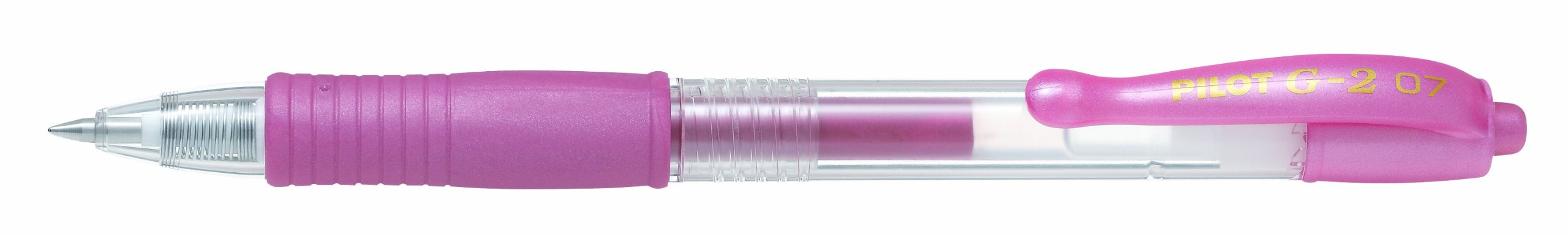 Pilot G207 Retractable Gel Rollerball 0.7 mm Tip (Box of 12) - Metallic Pink