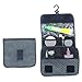 ITraveller Portable Hanging Toiletry Bag/Portable Travel Organizer Cosmetic Bag for Women Makeup or Men Shaving Kit with Hanging Hook for Vacation, Dark Blue Star