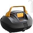 (2025 Upgrade) Coasteering Cordless Robotic Pool Cleaner with Hook and 120Mins Runtime, Automatic Pool Vacuum for Above Ground Pool up to 850 Sq.ft, with Powerful Suction and Auto-Parking