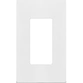 ENERLITES 1-Gang White Screwless Decorator Switch Outlet Wall Plate Cover | Size 4.68" x 2.93", 1 Pack Fits light switch/outlet/receptacle, Gloss Finish, Unbreakable Polycarbonate, UL Listed