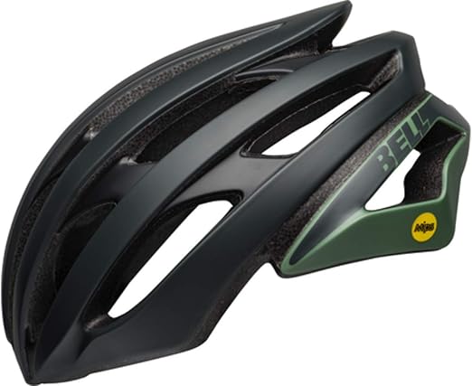 Amazon Com Bell Stratus Mips Matte Gloss Greens Road Bike Helmet Size Medium Clothing