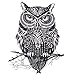 COKOHAPPY 5 Sheets Temporary Tattoo Black Owl Celtic for Women Men
