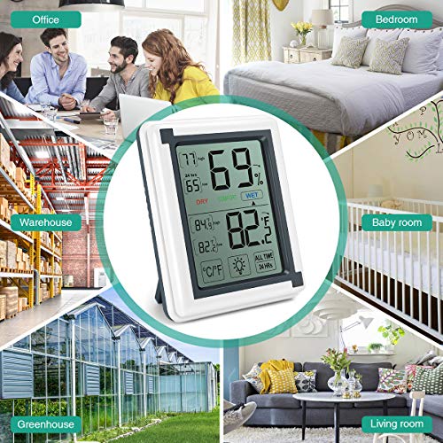 6 ORIA+Hygrometer+Thermometer+Touchscreen+Temperature