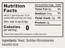 Anthony's Instant Dry Yeast Packets, Contains 12