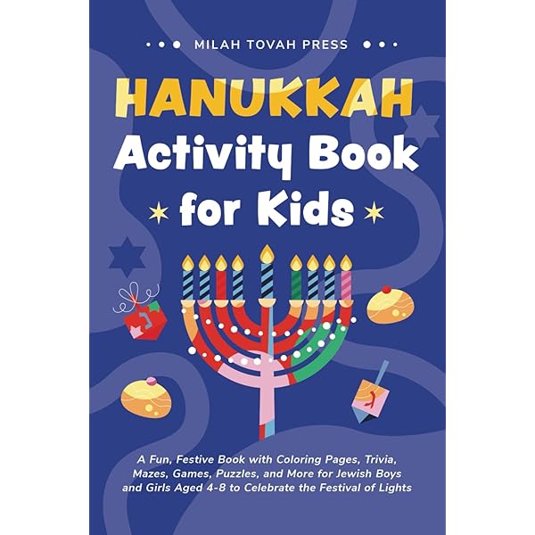 The Big Awesome Hanukkah Coloring and Activity Book For Kids and