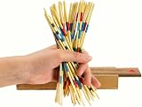 Logica Giochi Mikado Wooden Board Game Teak Wood Bamboo Sticks Classic view 3
