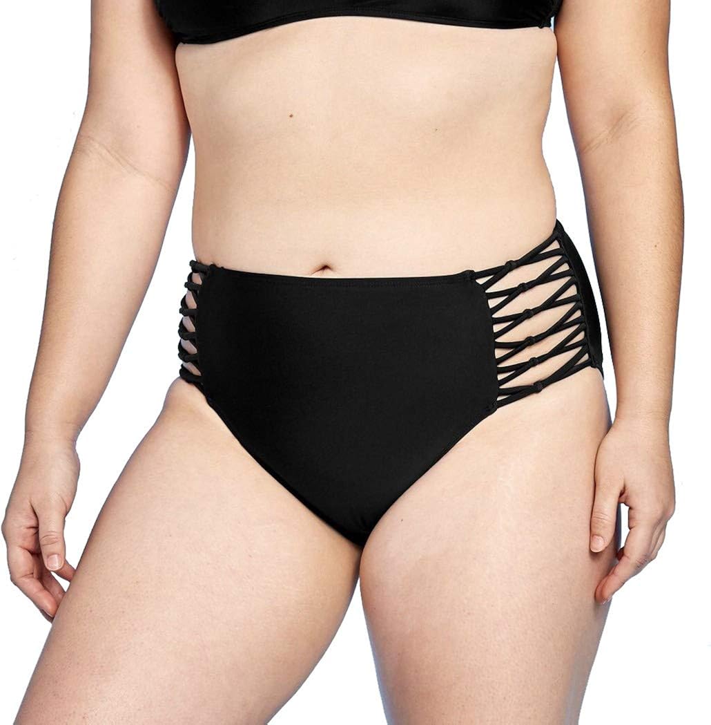 juniors high waisted bikini bottoms