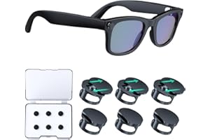 Adjustable LED Light Blocking Covers for RayBan Meta Wayfarer, Skyler, Oakley, Headliner Accessories, Plastic LED Cover for M