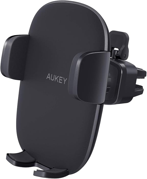 AUKEY Cell Phone Holder for Car Air Vent Phone Holder Car Mount Compatible with iPhone Xs / XS Max / 8 / 7 / 6, Google Pixel 3 XL, Samsung Galaxy S9+, and Other Phones, Black