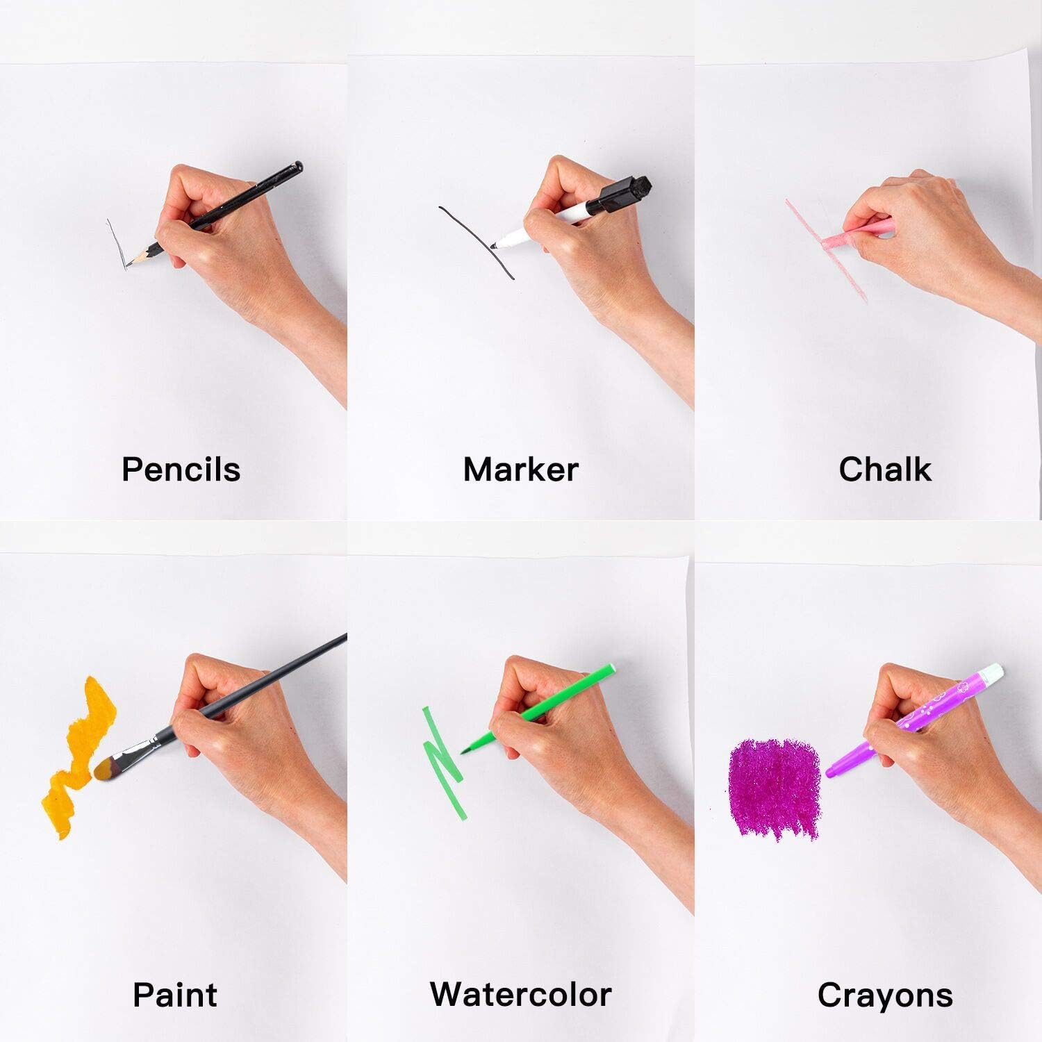 RUSPEPA Tabletop Easel Paper Roll Painting Paper Roll Fits Kids 15" - 18" inch Wide Easels and Dispenser for Craft, 15Inch x100Feet