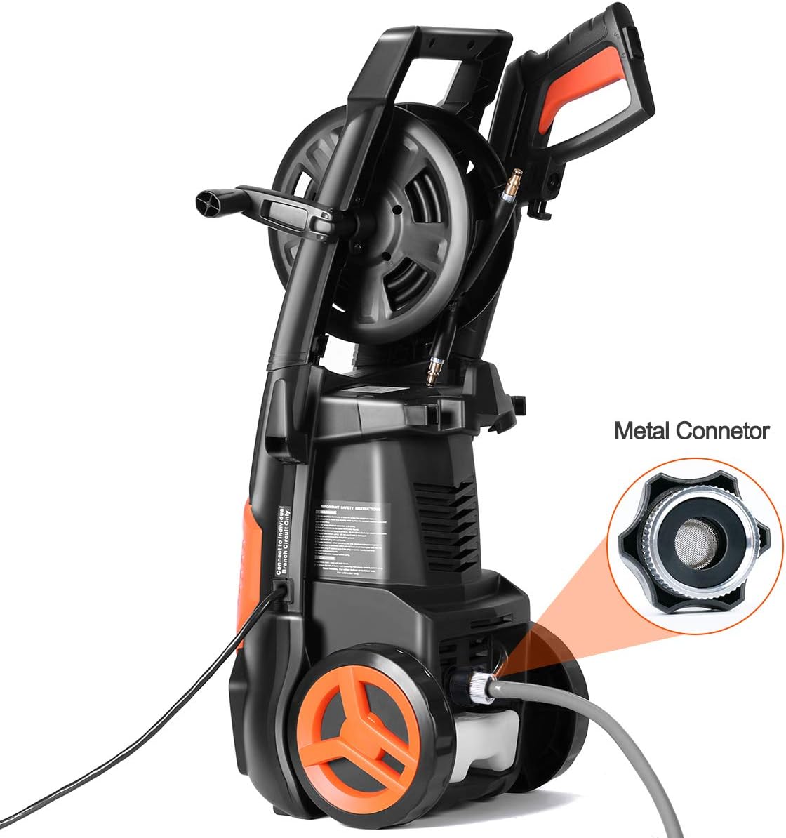 PAXCESS Electric Pressure Washer 2150 PSI 1.85 GPM High Pressure Power Washer Machine with All-in-One Nozzle, Hose Reel, Detergent Tank Best for Cleaning Homes/Buildings/Cars, Decks, Driveways, Patios : Garden & Outdoor