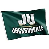 Desert Cactus Jacksonville University JU Flag - 3 x 5 Feet Dolphins Banner, Indoor/Outdoor Durable Fabric, 100% Polyester Design (Style 1)