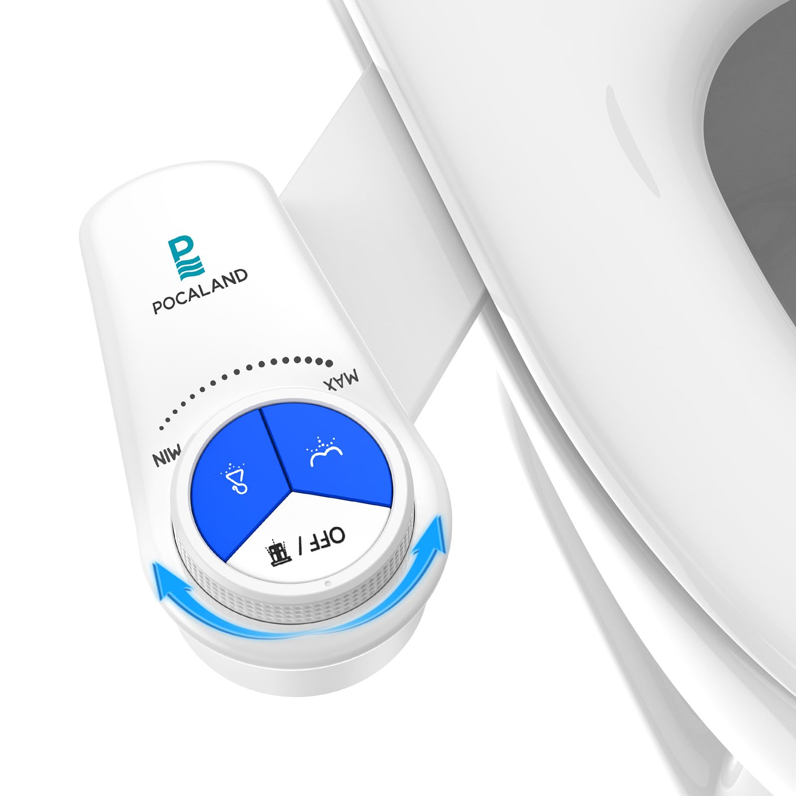 Photo 1 of Bidet Attachment for Toilet Seat, Non-Electric Cold Water Bidet with Pressure Controls, Dual Nozzles for Frontal & Rear Wash, Retractable Self-Cleaning for Female & Old- White