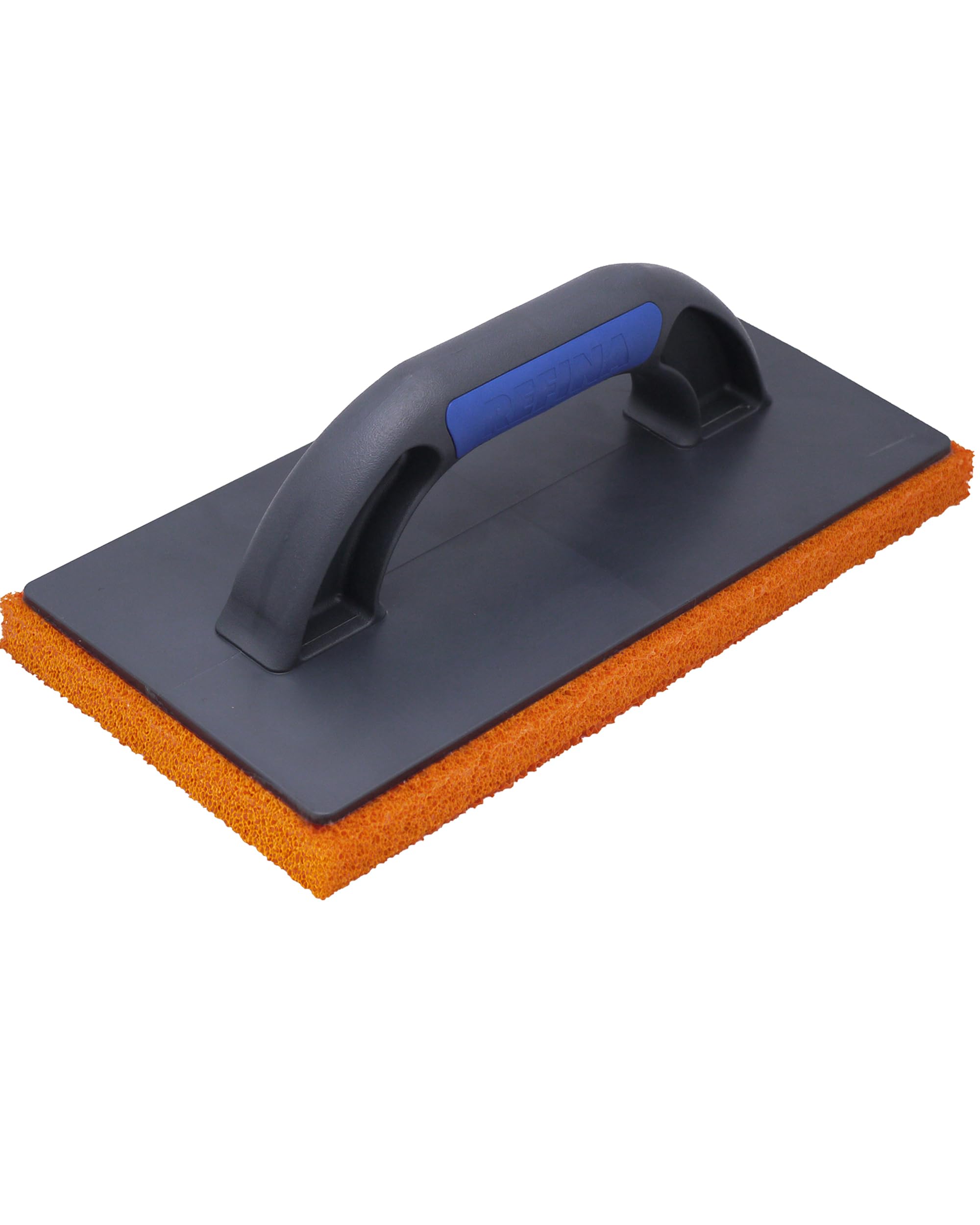 REFINA Fine Grain Rubber Sponge Float for Plastering, Rendering & Cement - 11 x 5.5" (280 x 140mm) Lightweight & Durable Sponge Float w/Ergonomic Handle - Removes Air Bubbles & Trowel Marks