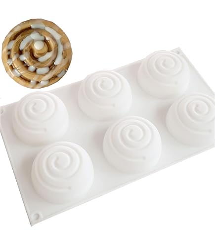 Moule Silicone Croissant Pour Bougies Et Fondant - 10 X 8,5 X 5 Cm - Démoulage Facile - Pâtisserie DIY - 6