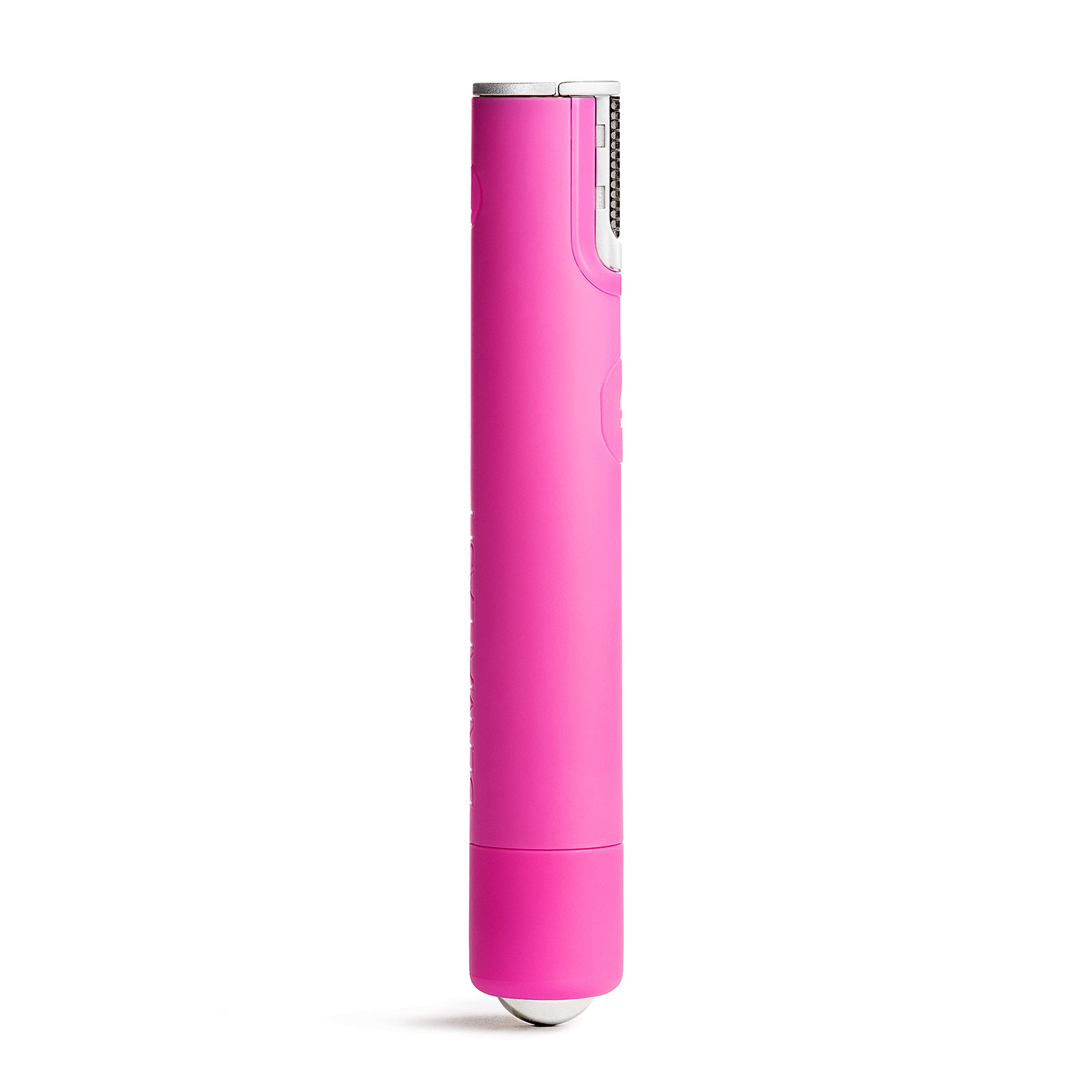 DERMAFLASH Mini Dermaplaning Tool for Precision Peach Fuzz Removal, Hot Pink