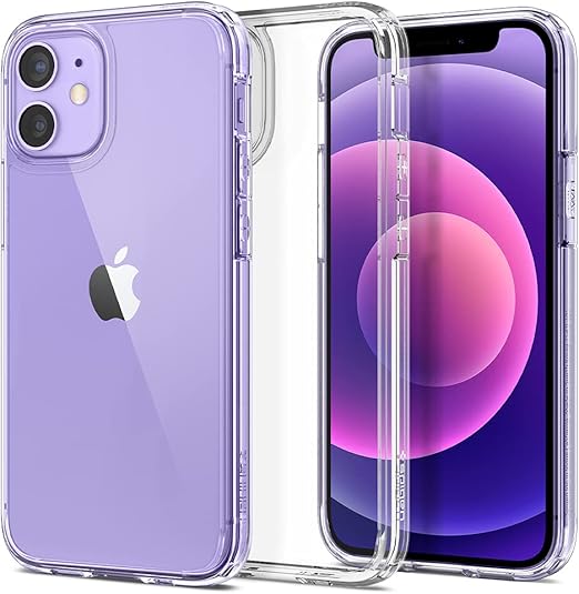 Amazon Com Spigen Ultra Hybrid Designed For Iphone 12 Mini Case Crystal Clear