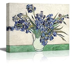Irises in a Vase by Vincent Van Gogh...