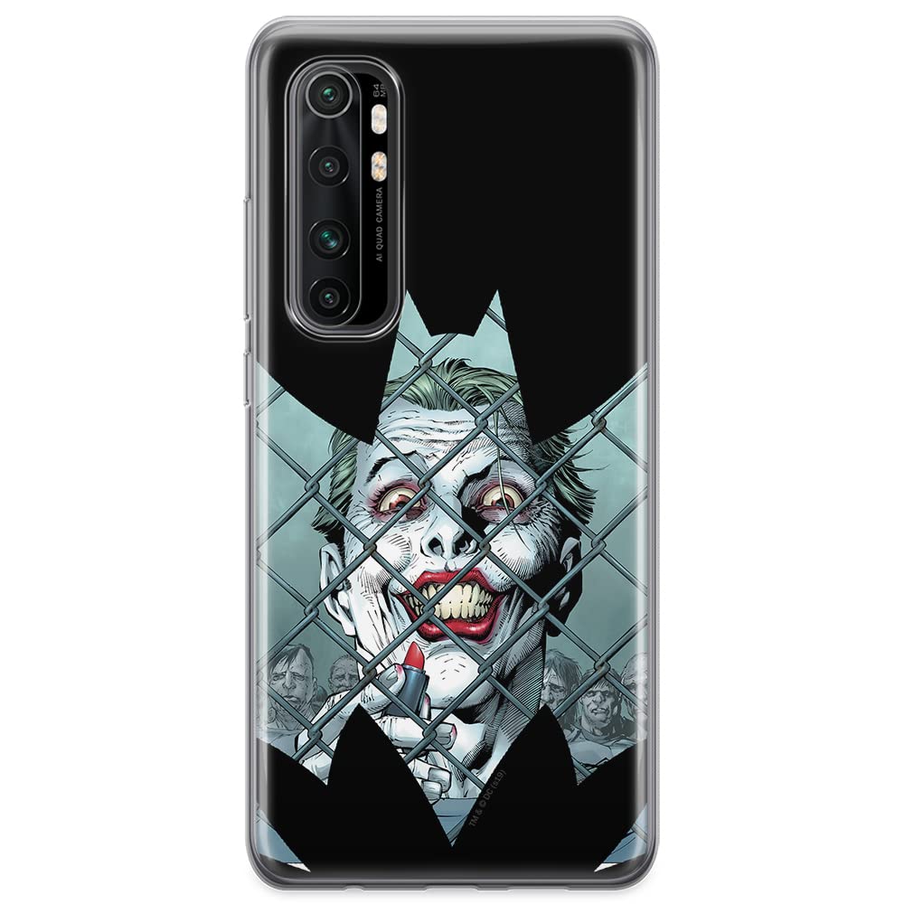 ERT GROUP mobile phone case for Xiaomi MI NOTE 10 Lite original and officially Licensed DC pattern Joker 009 optimally adapted to the shape of the mobile phone, case made of TPU
