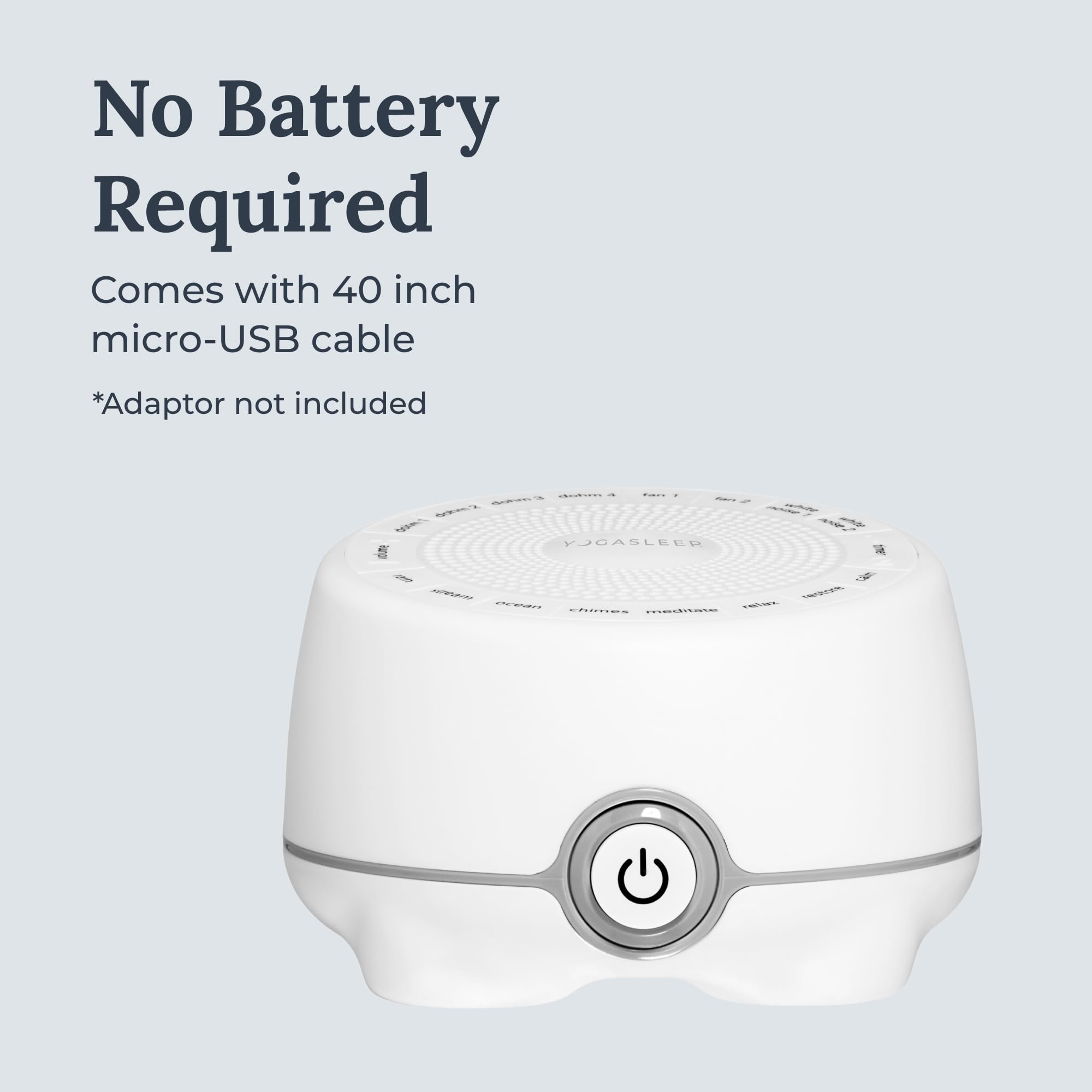 Yogasleep Whish White Noise Sound Machine, 16 Natural & Soothing Sounds, Volume Control for Baby & Adults, Get Office Privacy, Concentration, Sleep Aid, Compact for Easy Travel, Essentials for Nursery