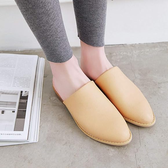 almond toe mules