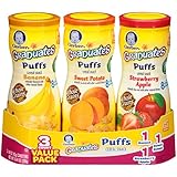 Gerber Graduates Puffs, Apple, Banana & Sweet Potato (3 Count, 1.48 Oz Each)