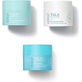 TULA Skin Care 24-7 Moisture Minis - Hydrating Day & Night Cream Moisturizer Travel Trio, Includes 0.5 oz Original, Moisture Intense & Weightless 24-7 Moisture Day & Night Cream, 3 Piece Set
