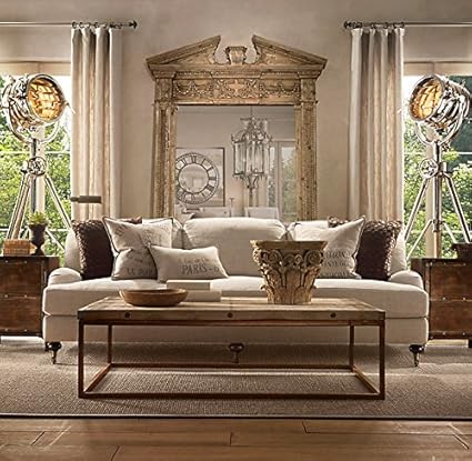 Restoration Hardware Entablature Floor Mirror In Natural Amazon