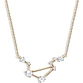 Moon Magic Moonstone Necklaces for women | Zodiac Constellation | 925 Sterling Silver | 18k Rose Gold | Yellow Gold | Rainbow