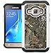 J1 2016 Case, Galaxy Amp 2/ Express 3 Case, UrSpeedtekLive [Shock Absorption] Dual Layer Heavy Duty Protective Silicone Plastic Cover Case for Samsung Galaxy J1 (2016) / Express 3- Camo Tree