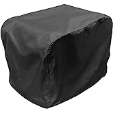 Generator Cover Waterproof, Heavy Duty Thicken 600D Polyester with Elastic Drawstring, Weather/UV Resistant Generator Cover for Universal Portable Generators 5000-10000 Watt (32''L x 24''W x 24''H)