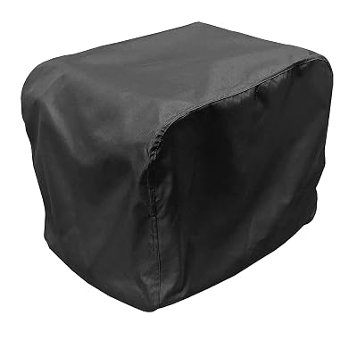Generator Cover Waterproof, Heavy Duty Thicken 600D Polyester with Elastic Drawstring, Weather/UV Resistant Generator Cover for Universal Portable Generators 5000-10000 Watt (32''L x 24''W x 24''H)