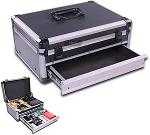 Caja Herramienta Metálica Con Cajon,Maletín De Transporte ...