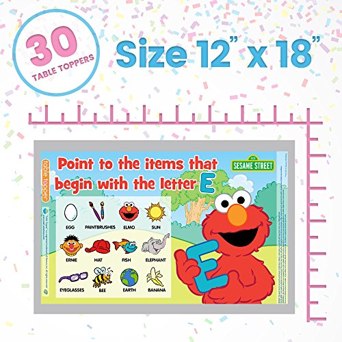 3 Solutions+Sesame+Street+Disposable+Placemats