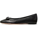 Kate Spade New York Women's Deco Bow Smooth Leather Flat