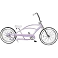 MICARGI Bronco 3.0 Mens Cruiser Bicycles 26/29 inch Long Beach Cruiser Bike with Coaster Brakes Front/Rear White Wall Tires/Black Ties
