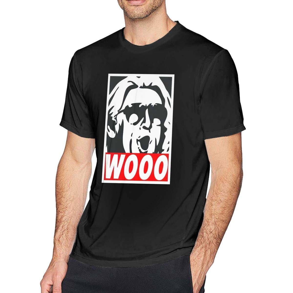 Wooo Wrestling Nature Boy Ric Flair Short Sleeve O Neck T Shirt
